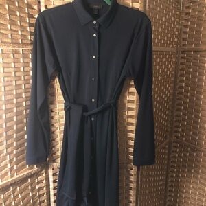 J. Crew Dark Blue Long Sleeve Dress